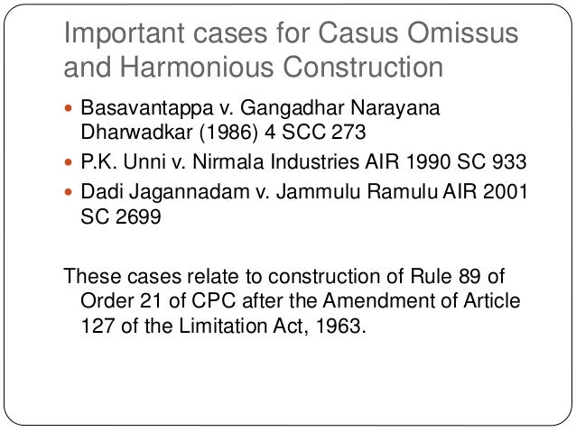 casus omissus example